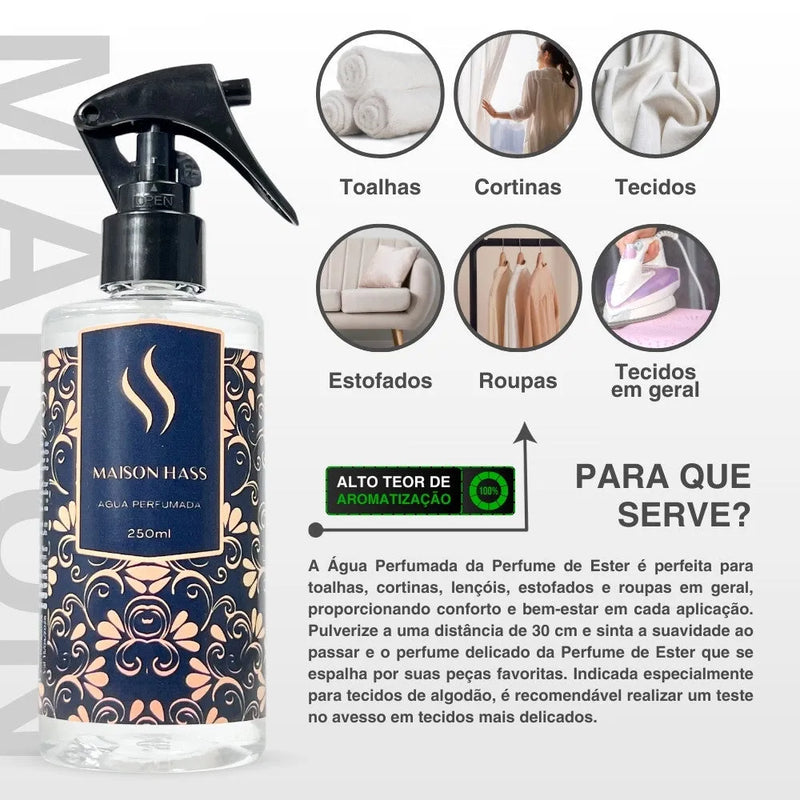 Água Perfumada Maison Hass 250ml - Perfume de Ester - Perfume de Ester