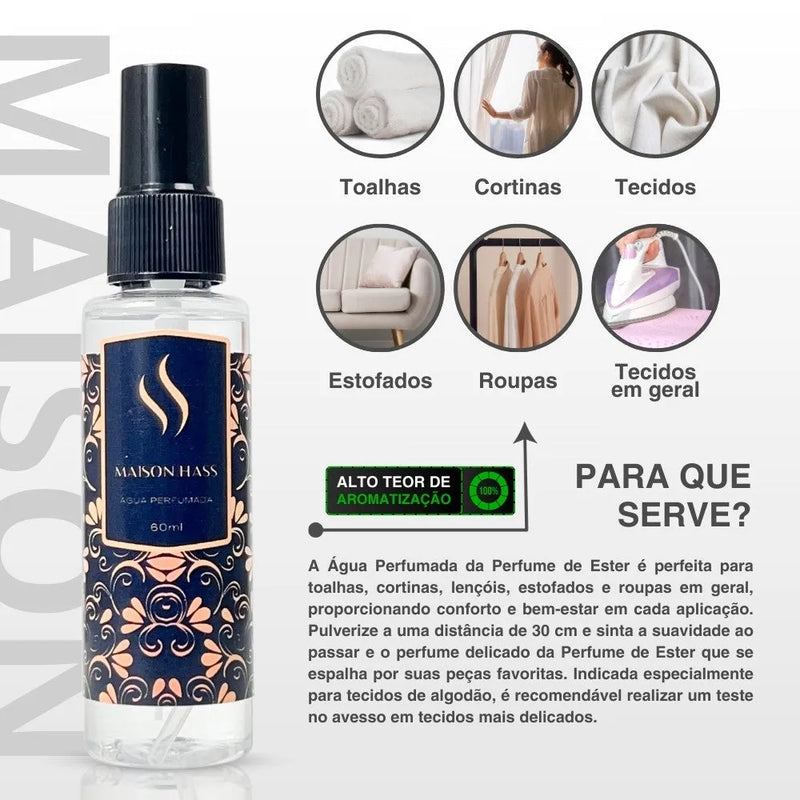 Água Perfumada Maison Hass 60ml - Perfume de Ester - Perfume de Ester