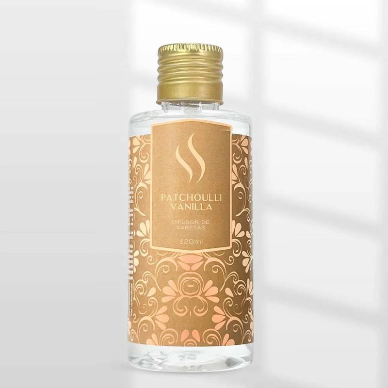 Difusor de Varetas Refil - Patchoulli Vanilla 120ml - Perfume de Ester