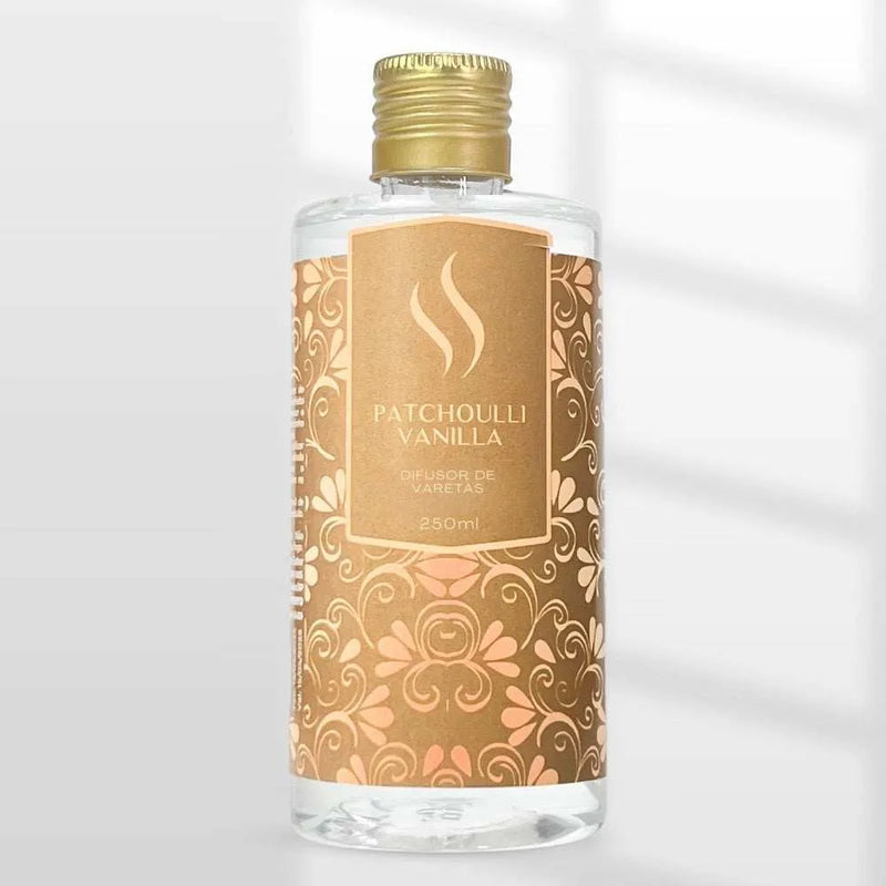 Difusor de Varetas Refil - Patchoulli Vanilla 250ml - Perfume de Ester