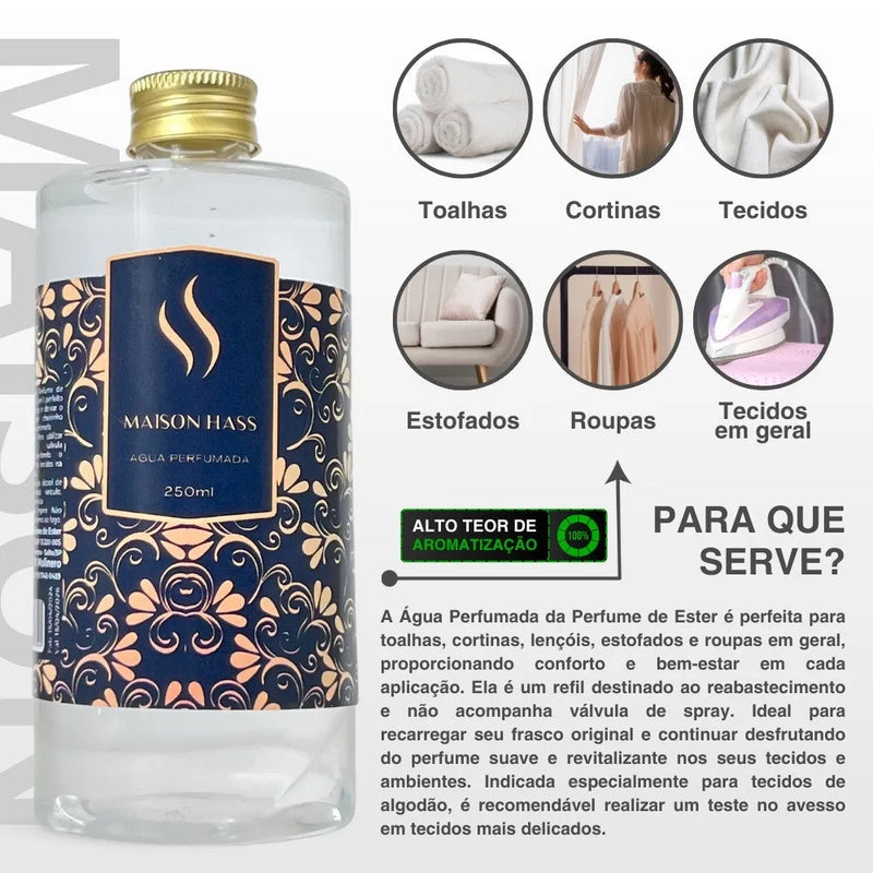 Água Perfumada Maison Hass 500ml - Perfume de Ester - Perfume de Ester