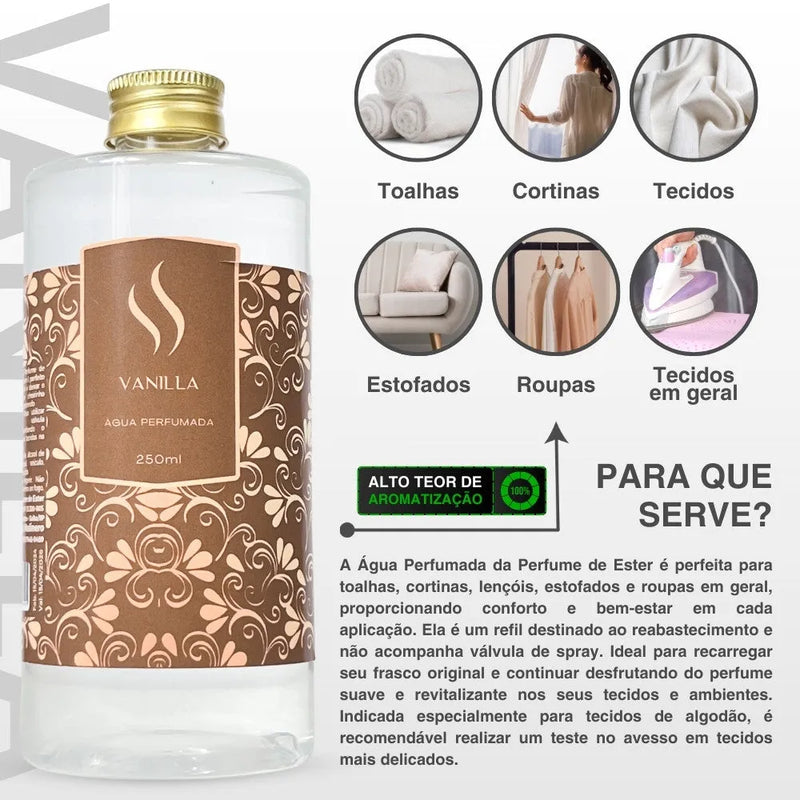 Refil de Água Perfumada Vanilla 500ml - Perfume de Ester - Perfume de Ester