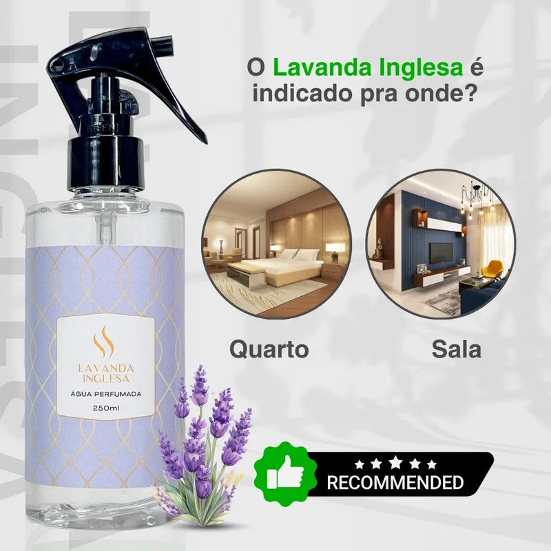 Água Perfumada Lavanda Inglesa 250ml - Perfume de Ester - Perfume de Ester