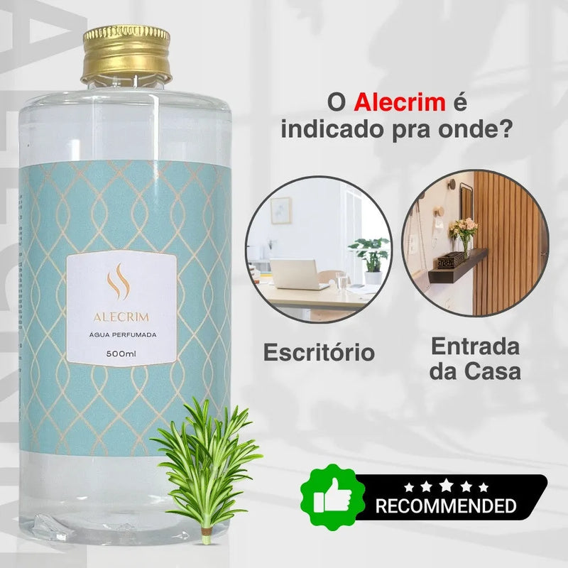 Refil de Água Perfumada Alecrim 500ml - Perfume de Ester - Perfume de Ester