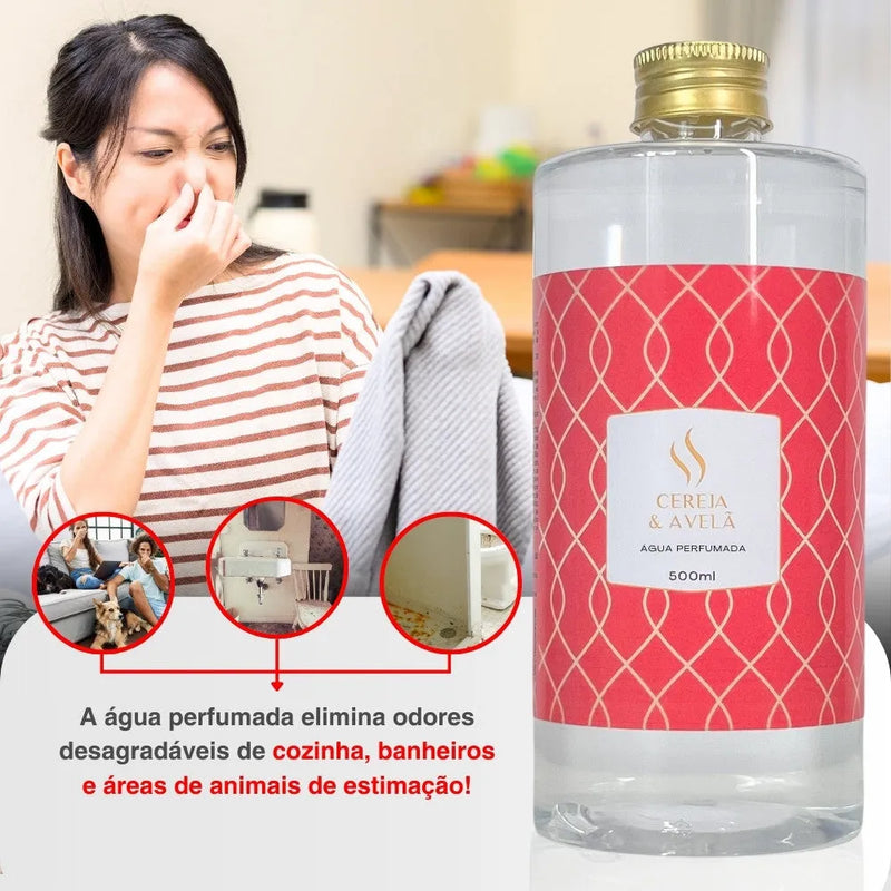 Refil de Água Perfumada Cereja e Avelã 500ml - Perfume de Ester - Perfume de Ester