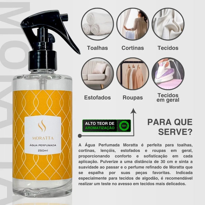 Água Perfumada Moratta 250ml - Perfume de Ester - Perfume de Ester