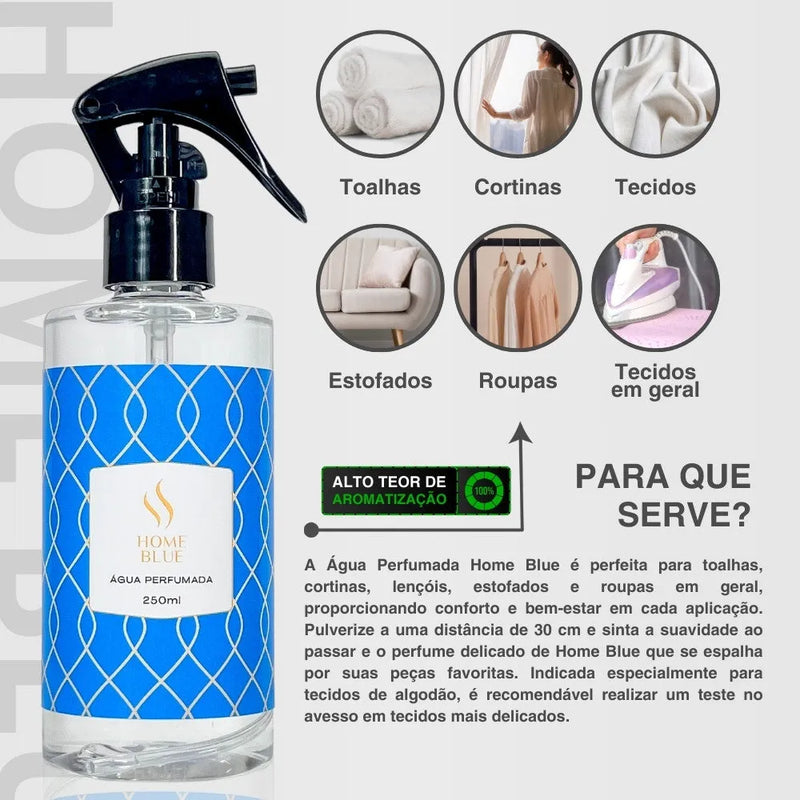 Água Perfumada Home Blue 250ml - Perfume de Ester - Perfume de Ester