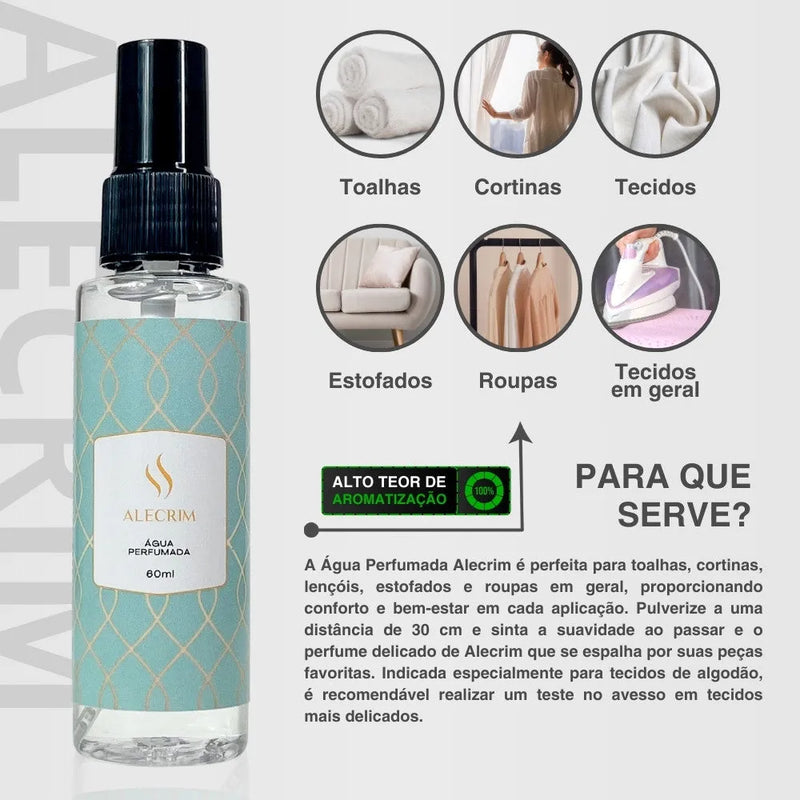 Água Perfumada Alecrim 60ml - Perfume de Ester - Perfume de Ester