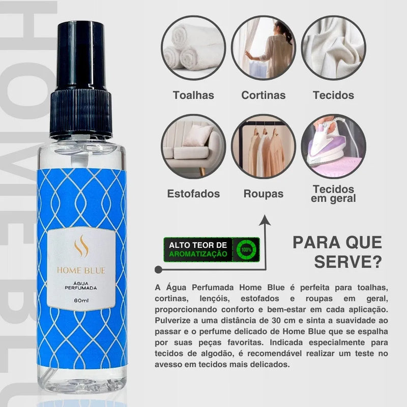 Água Perfumada Home Blue 60ml - Perfume de Ester - Perfume de Ester