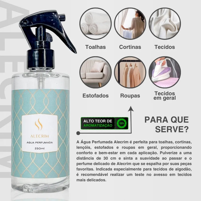 Água Perfumada Alecrim 250ml - Perfume de Ester - Perfume de Ester