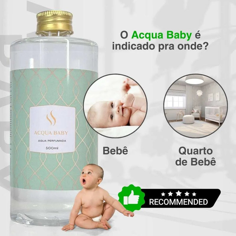 Refil de Água Perfumada Acqua Baby 500ml - Perfume de Ester - Perfume de Ester