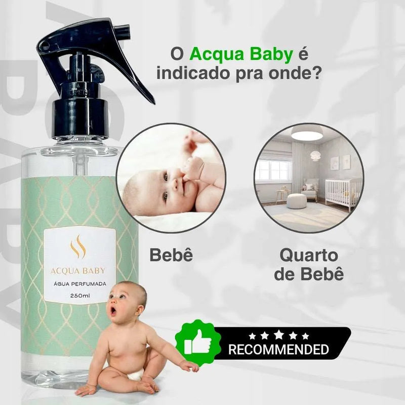 Água Perfumada Acqua Baby 250ml - Perfume de Ester - Perfume de Ester