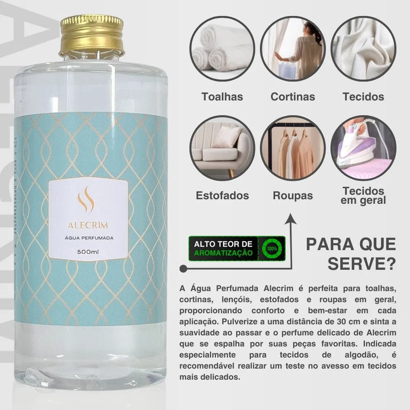 Refil de Água Perfumada Alecrim 500ml - Perfume de Ester - Perfume de Ester