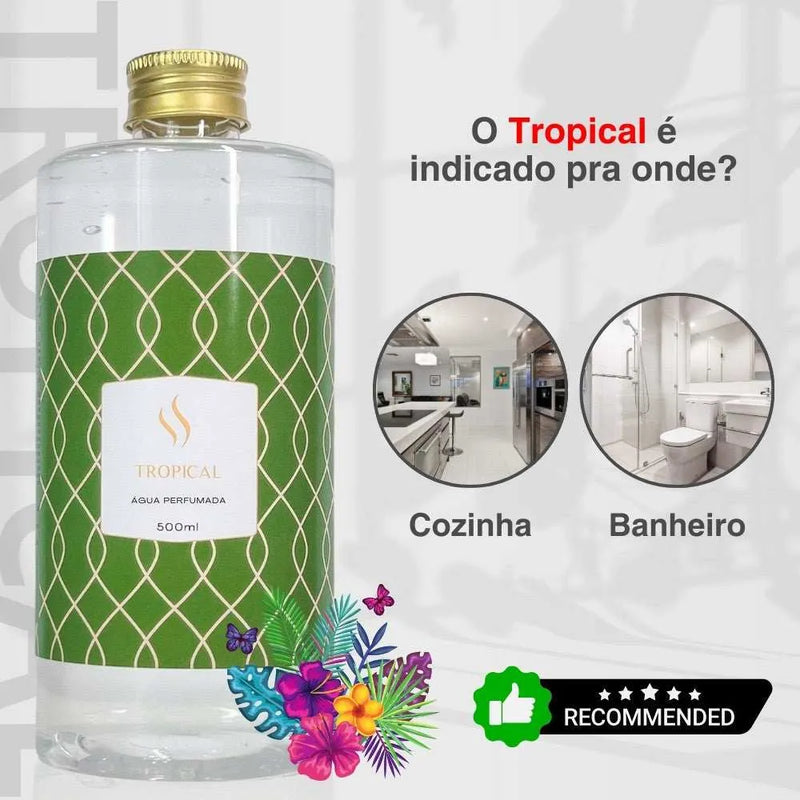 Refil de Água Perfumada Tropical 500ml - Perfume de Ester - Perfume de Ester