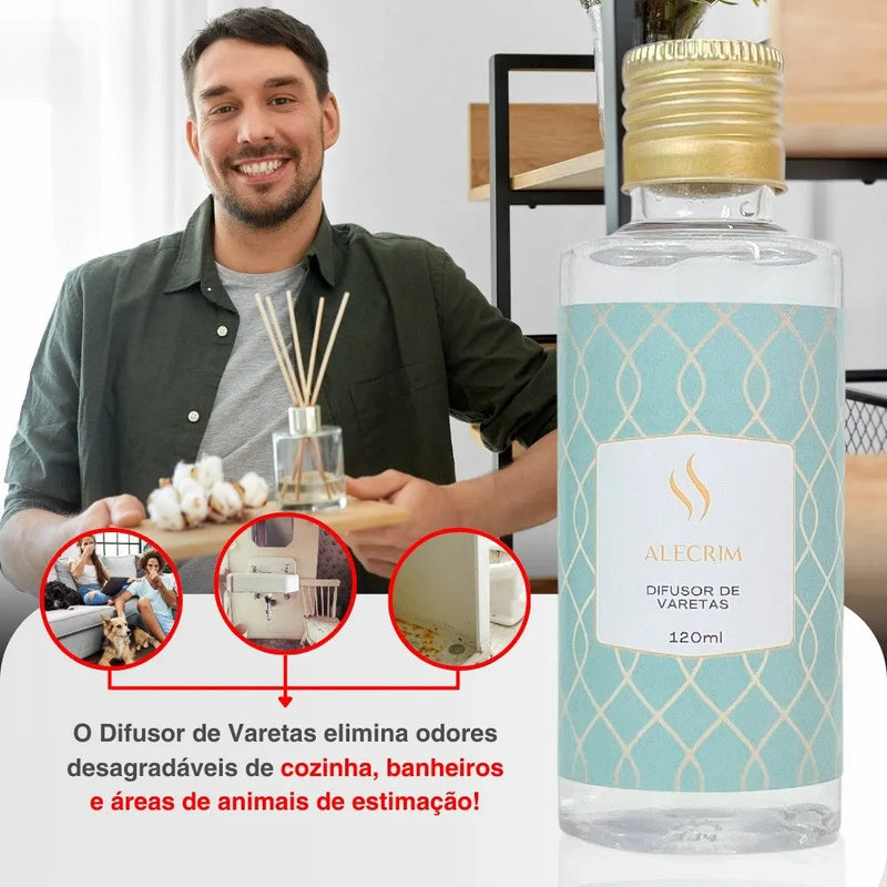 Difusor de Varetas Refil - Alecrim 120ml - Perfume de Ester