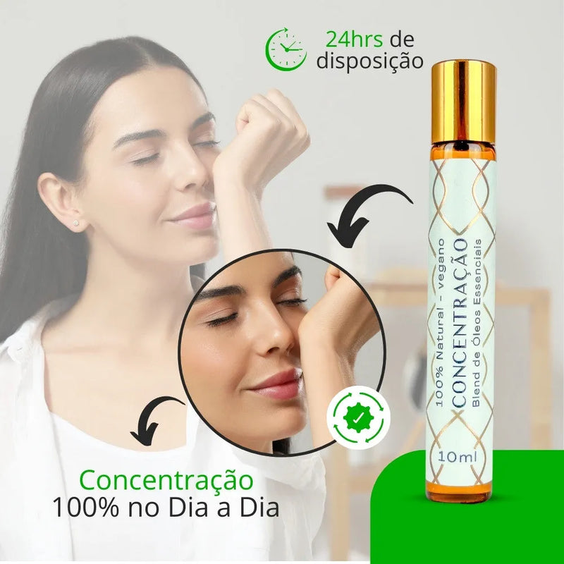 Blend Roll-on de Óleo Essencial Concentração - Perfume de Ester - Perfume de Ester