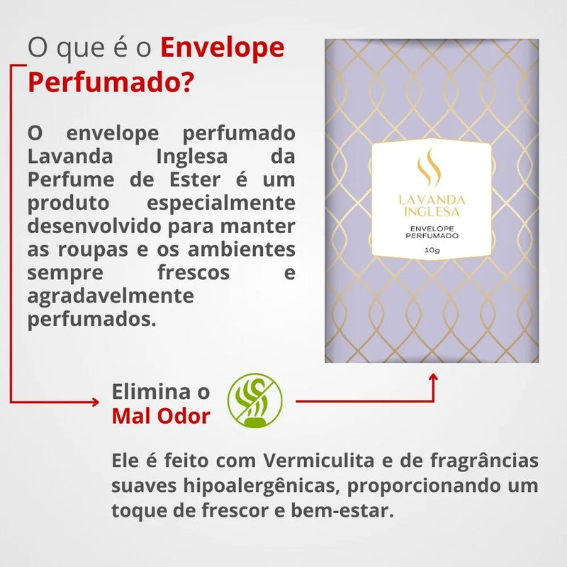 Envelope Perfumado Lavanda Inglesa 10g - Perfume de Ester