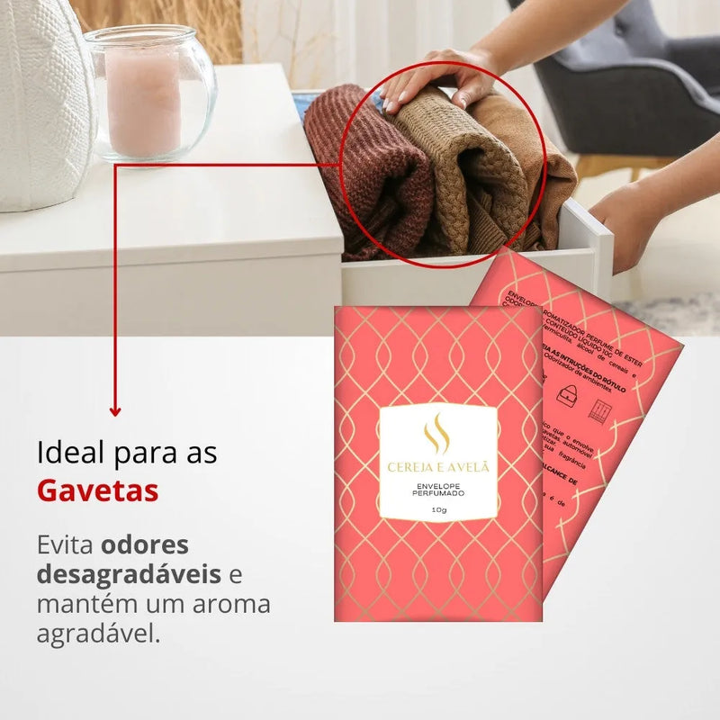 Envelope Perfumado Cereja e Avelã 10g - Perfume de Ester