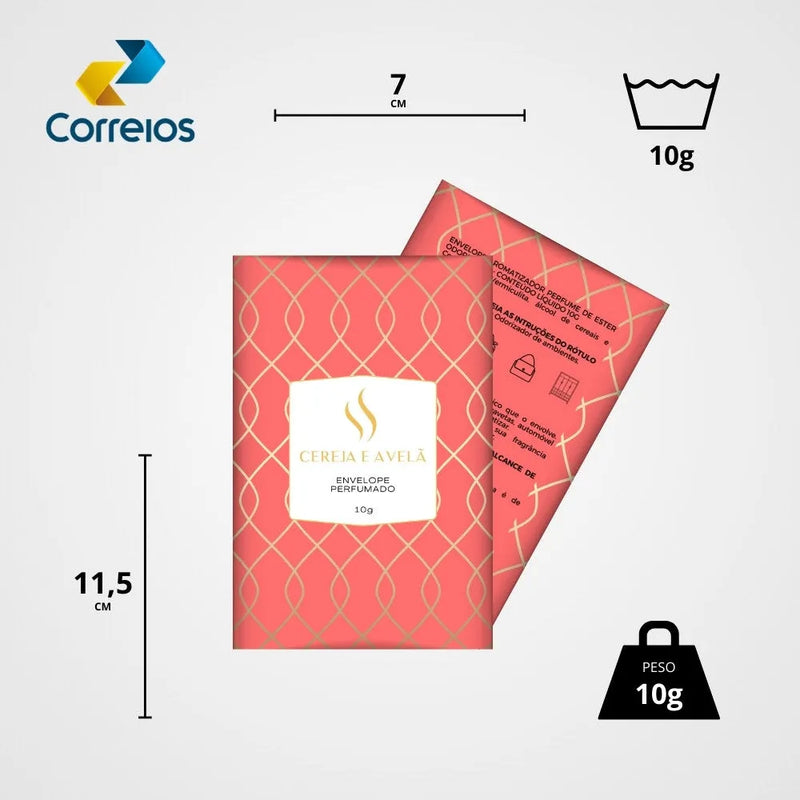 Envelope Perfumado Cereja e Avelã 10g - Perfume de Ester