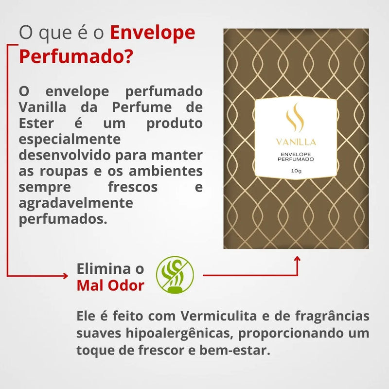 Envelope Perfumado Vanilla 10g - Perfume de Ester