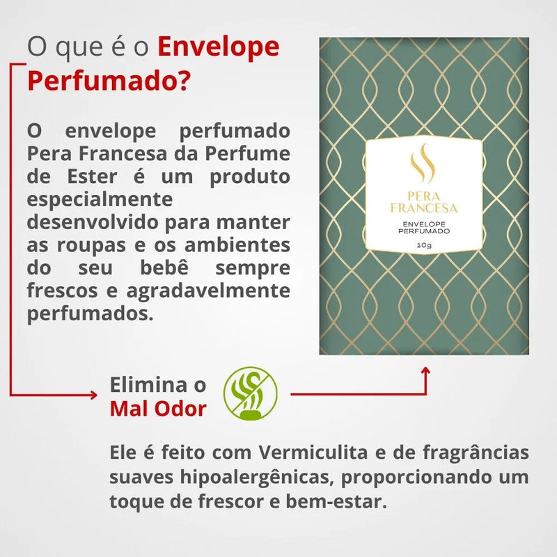 Envelope Perfumado Pera Francesa 10g - Perfume de Ester