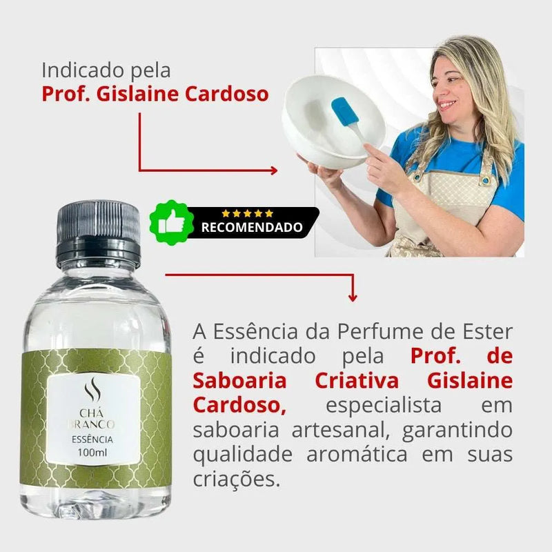 Essência Chá Branco 100ml - Perfume de Ester