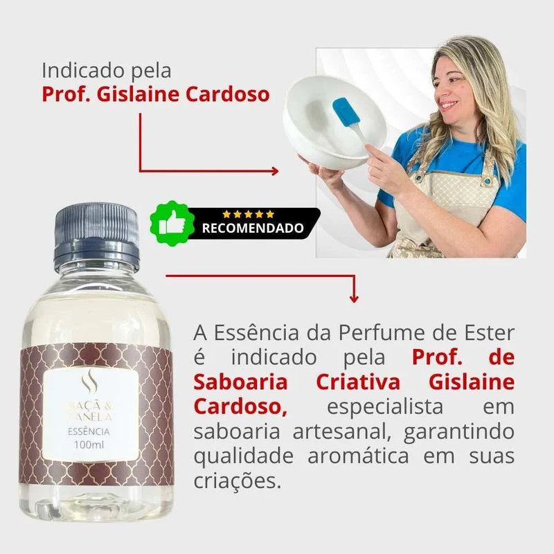 Essência Maçã e Canela 100ml - Perfume de Ester