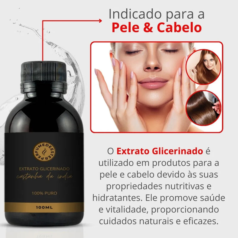 Extrato Glicerinado de Castanha da Índia 100ml - Perfume de Ester