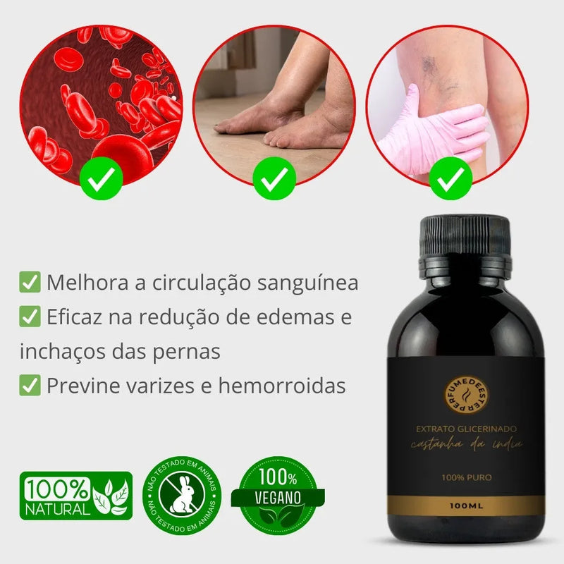 Extrato Glicerinado de Castanha da Índia 100ml - Perfume de Ester