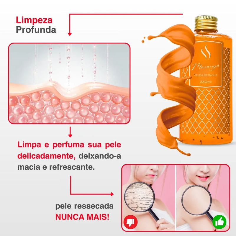 Geleia para Banho de Maracujá 250ml - Perfume de Ester