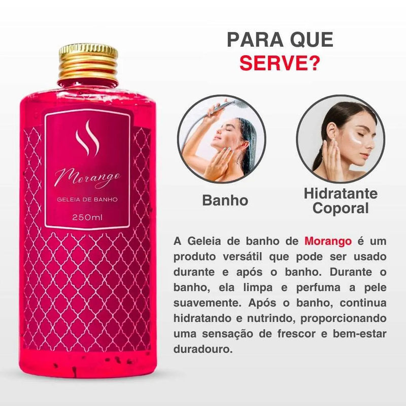 Geleia para Banho de Morango 250ml - Perfume de Ester