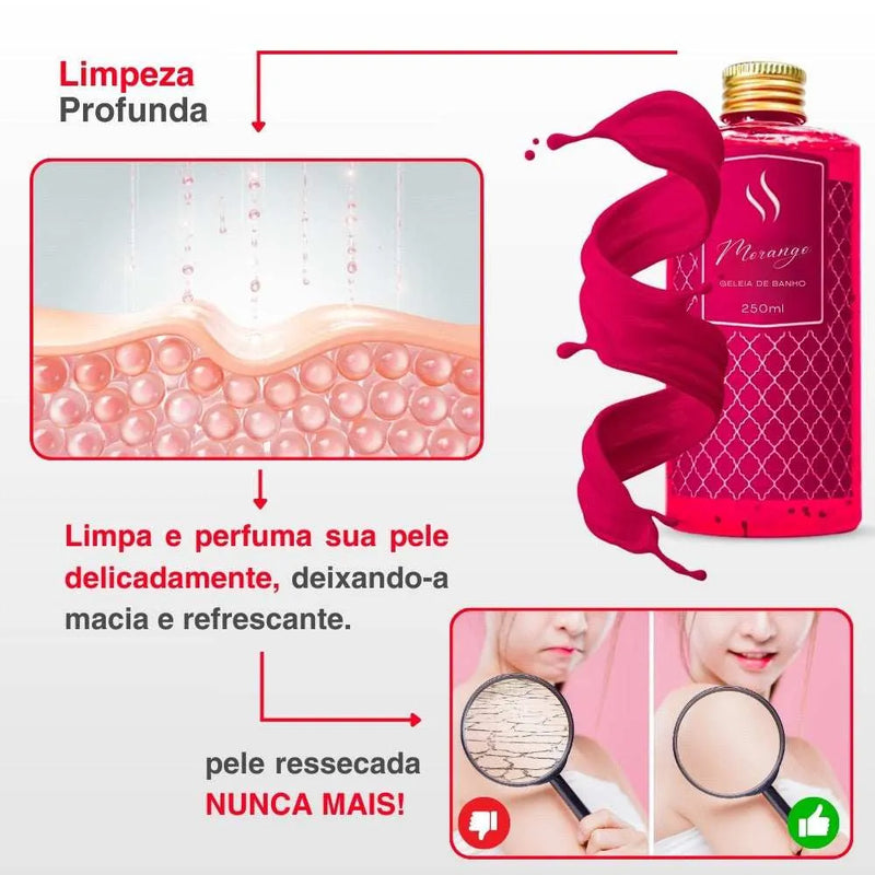 Geleia para Banho de Morango 250ml - Perfume de Ester