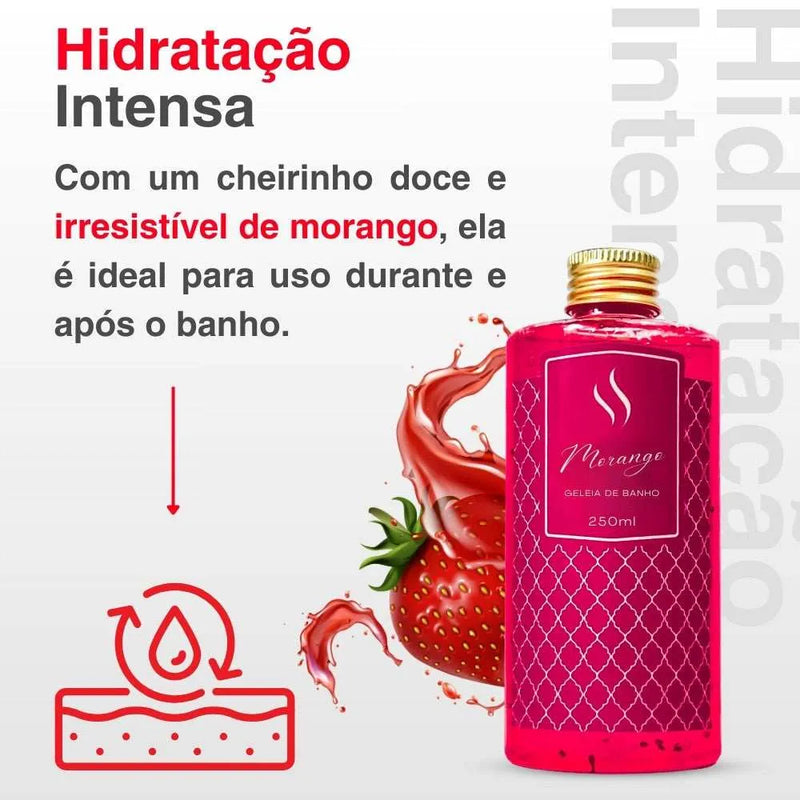 Geleia para Banho de Morango 250ml - Perfume de Ester