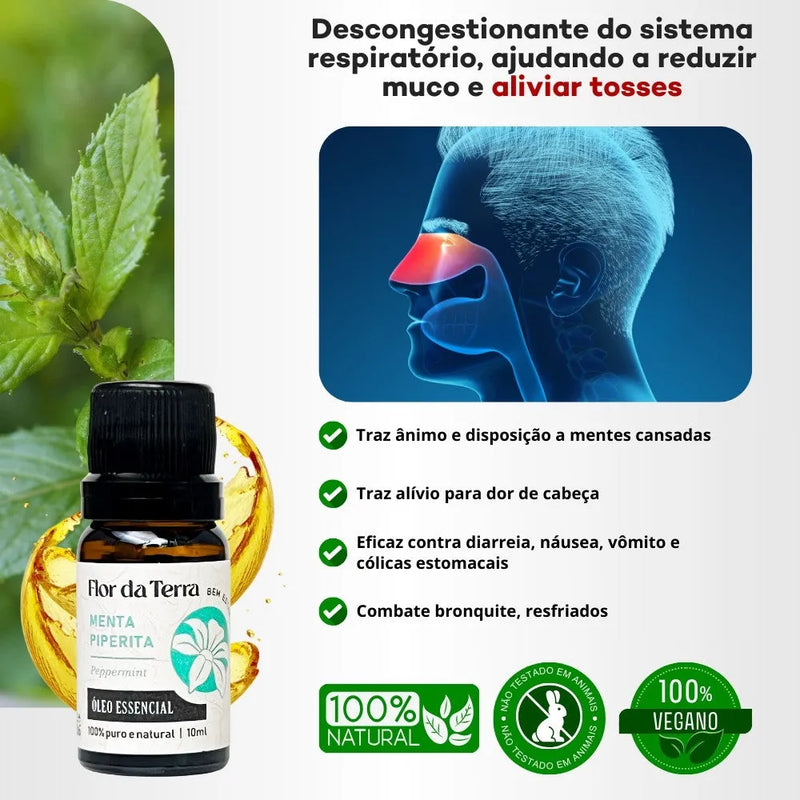 Óleo Essencial Menta Piperita (Peppermint) 10ml - Perfume de Ester