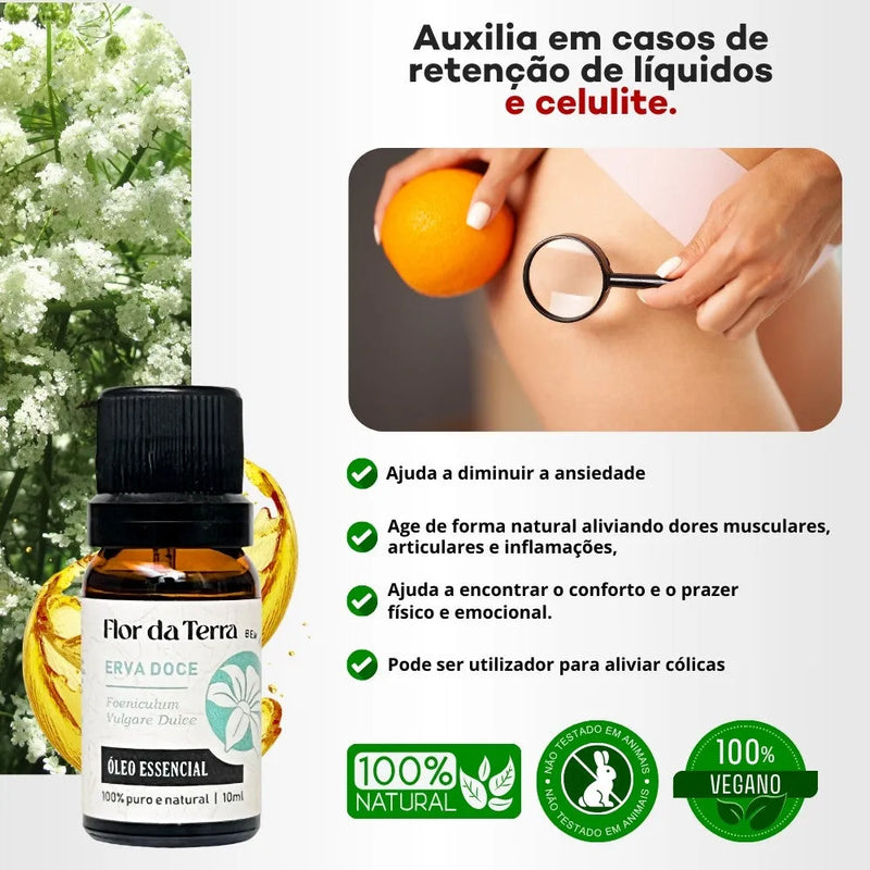 Óleo Essencial Erva Doce 10ml - Perfume de Ester