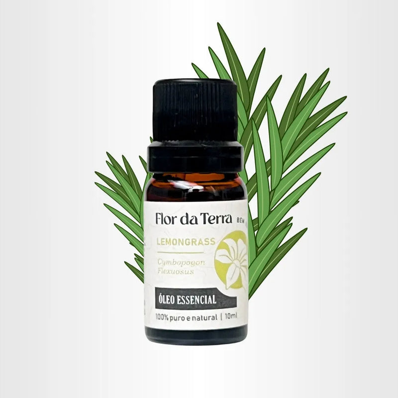 Óleo Essencial Lemongrass 10ml - Perfume de Ester