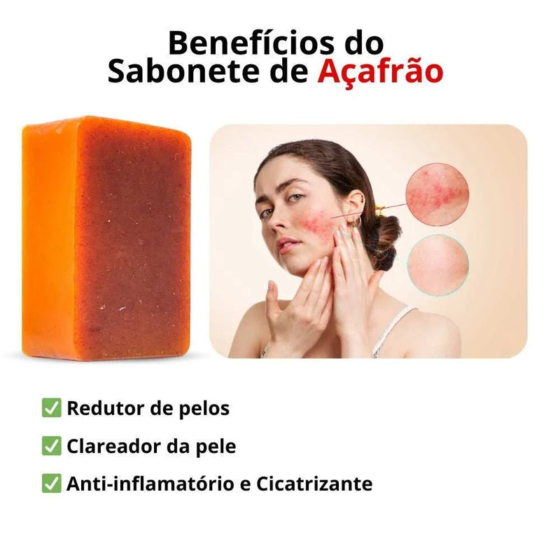 Sabonete Fitoterápico de Açafrão 100g - Perfume de Ester - Perfume de Ester