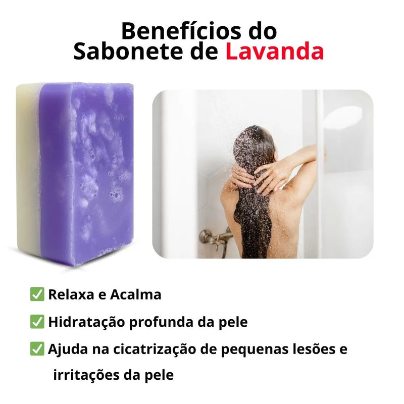 Sabonete Fitoterápico Relaxante de Lavanda 100g - Perfume de Ester - Perfume de Ester