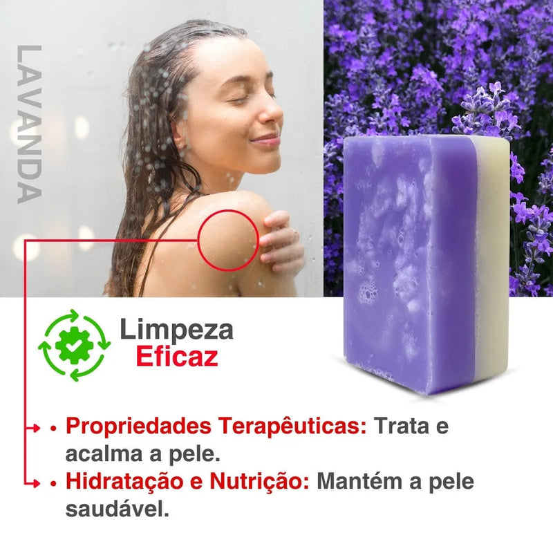 Sabonete Fitoterápico Relaxante de Lavanda 100g - Perfume de Ester - Perfume de Ester