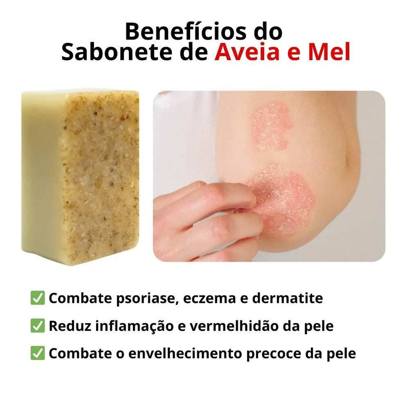 Sabonete Fitoterápico de Aveia e Mel 100g - Perfume de Ester - Perfume de Ester