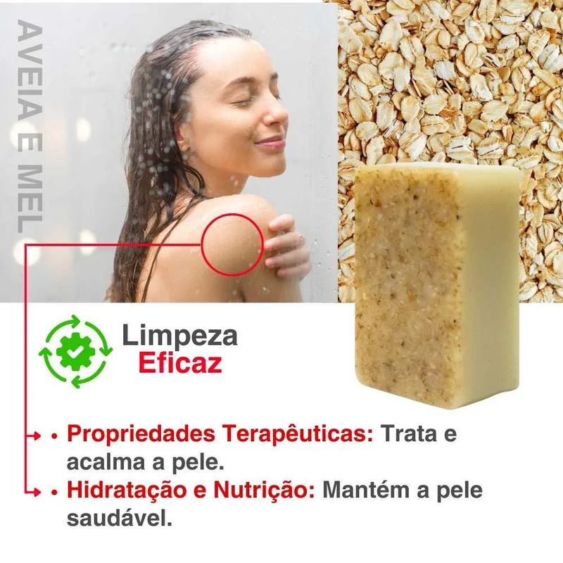 Sabonete Fitoterápico de Aveia e Mel 100g - Perfume de Ester - Perfume de Ester