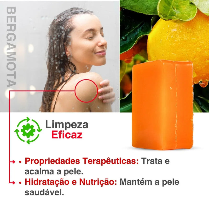 Sabonete Fitoterápico de Bergamota com Mel 100g - Perfume de Ester - Perfume de Ester