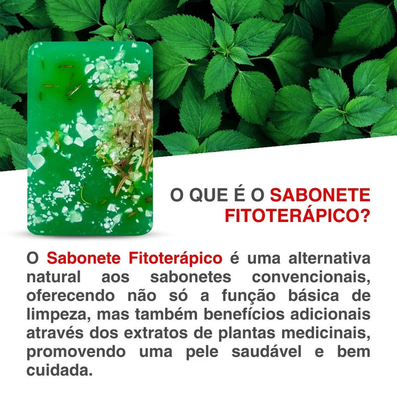 Sabonete Fitoterápico de Alecrim, Arruda e Sal Grosso 100g - Perfume de Ester - Perfume de Ester