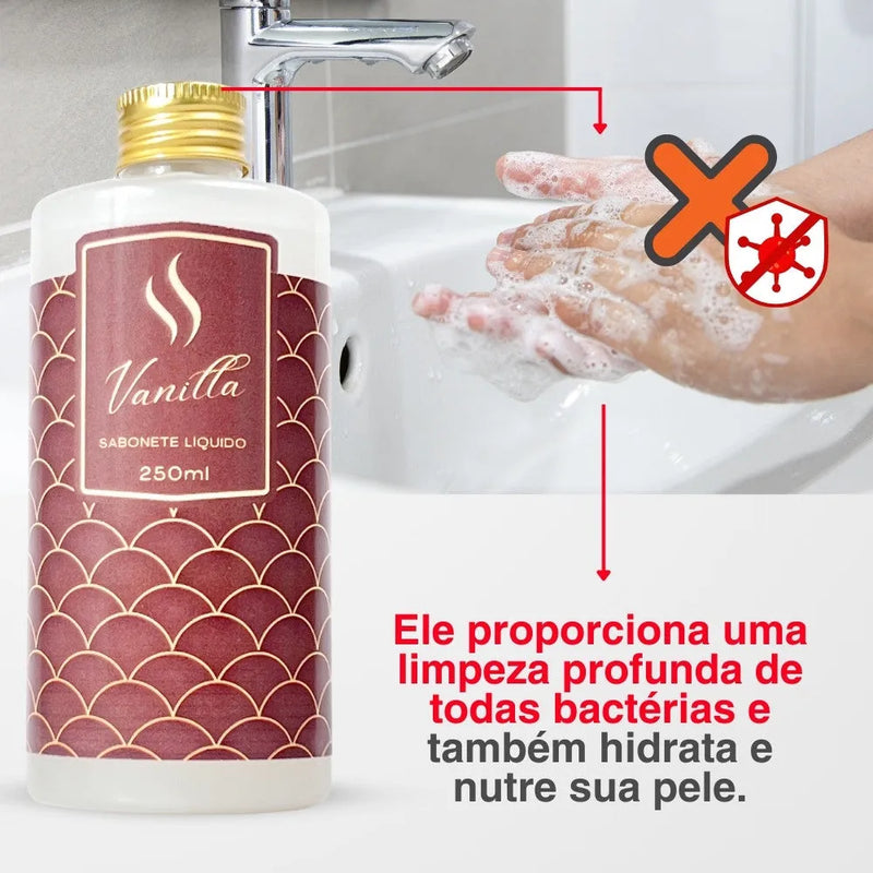 Sabonete Líquido Hidratante Refil - Vanilla 250ml - Perfume de Ester