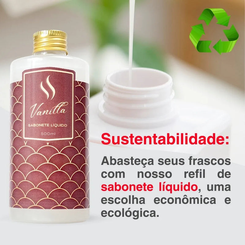 Sabonete Líquido Hidratante Refil - Vanilla 500ml - Perfume de Ester