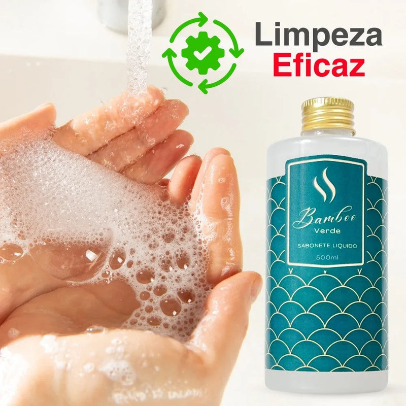 Sabonete Líquido Hidratante Refil - Bamboo Verde 500ml - Perfume de Ester