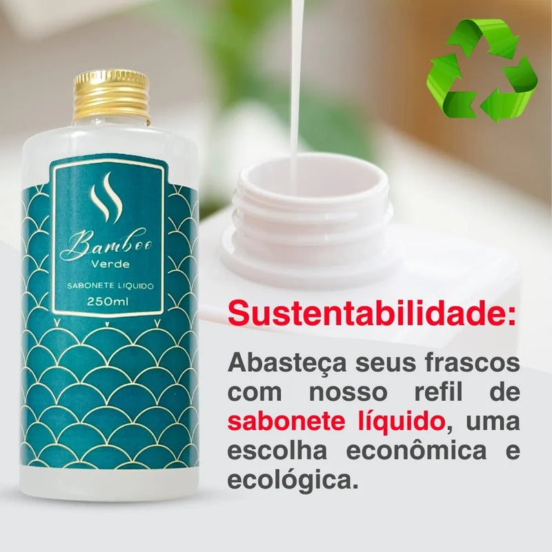 Sabonete Líquido Hidratante Refil - Bamboo Verde 250ml - Perfume de Ester