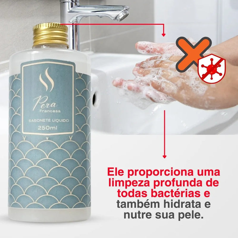 Sabonete Líquido Hidratante Refil - Pera Francesa 250ml - Perfume de Ester