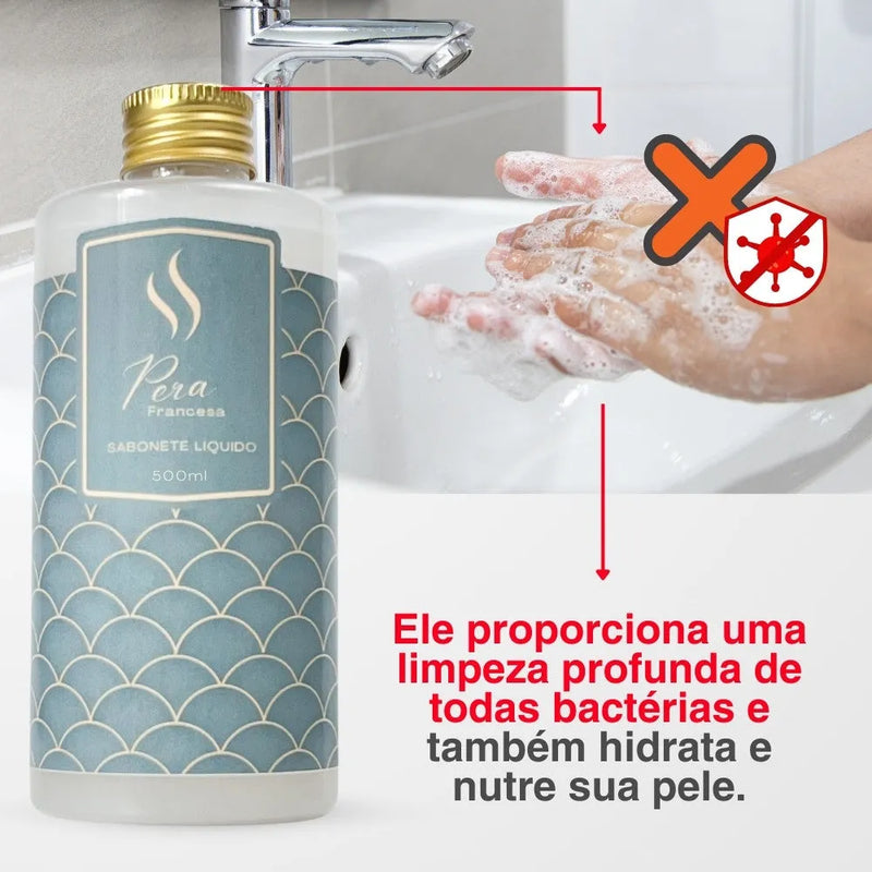 Sabonete Líquido Hidratante Refil - Pera Francesa 500ml - Perfume de Ester