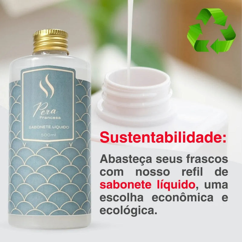 Sabonete Líquido Hidratante Refil - Pera Francesa 500ml - Perfume de Ester